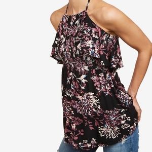 Motherhood maternity floral haulter size small